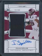 Isaiah Spiller 2022 National Treasures Collegiate RPA #'d/99 Chargers AA-3154