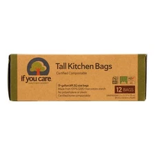 If You Care Bag Kitchen 13 Gallon Tall Compostable 12 Bags Pack of 12