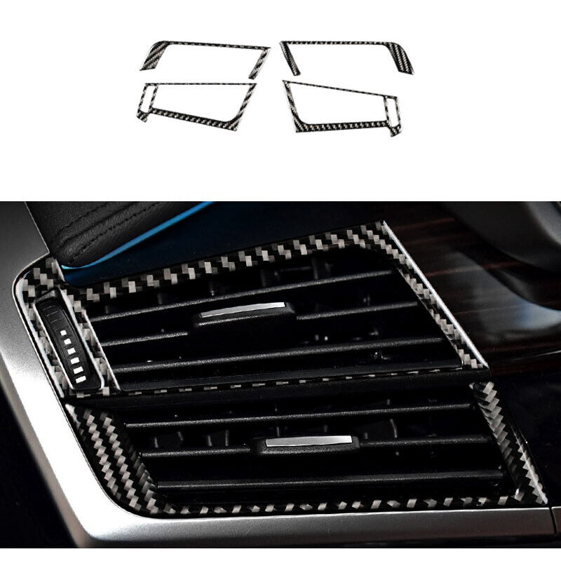Kohle faser Luft auslass Klimaanlage Entlüftung dekorative Abdeckung  Zierleiste Aufkleber für BMW x5 x6 f15 f16 Auto Interieur Zubehör -  AliExpress