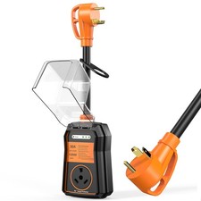 CREATIVE DESIGN RV Surge Protector 30 Amp 12000 Joules  UL FCC Large