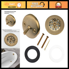 Champagne Bronze Trip Lever Tub Trim Kit Set with Trip Lever Overflow Face Plate