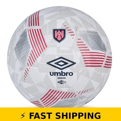 Umbro Americana Size 5 Soccer Ball - Red, White, Blue Design