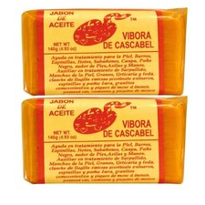 Jab n de Aceite V bora de Cascabel Rattlesnake Soap 2 Pack 140g Each