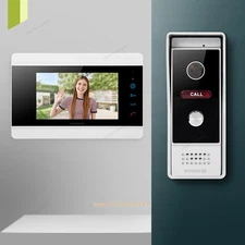 HOMSECUR 7" 1080P Video Door Phone Call Intercom Door Unlock Monitoring Security