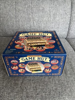 Cardinal Massivholz Spielhütte mit 8 klassischen Spielen verpackt Neu in Box
