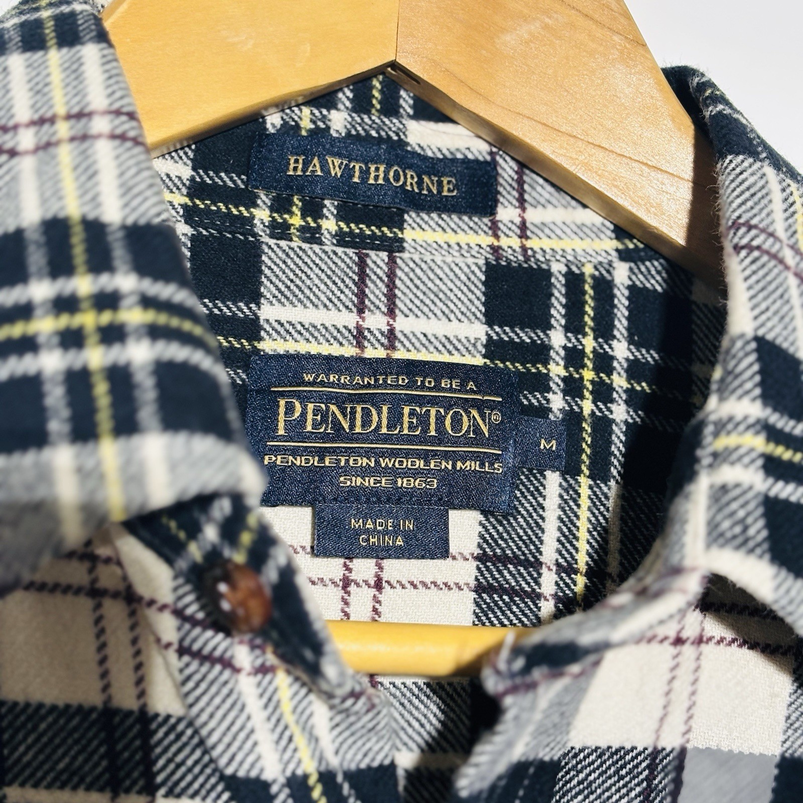 Pendleton Hawthorne Flannel Macpherson Elbow Patc… - image 4