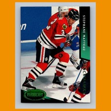 Stephane Matteau #41 1993-94 Parkhurst Emerald Ice Chicago Blackhawks Hockey NHL