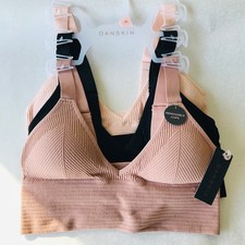 Danskin Intimates All day Comfort BRAS, Removable Pads, 3-Pack ,Size : M