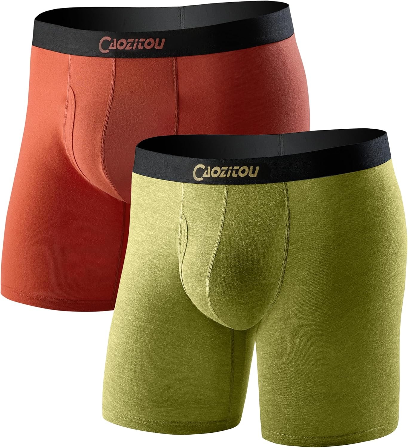 Merino Wool Mens Boxer Shorts 2 Pack, Breathable Wool Boxers Underwear for Men,