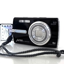 OLYMPUS 830 Black Compact Digital Camera with Battery Excellent Condition