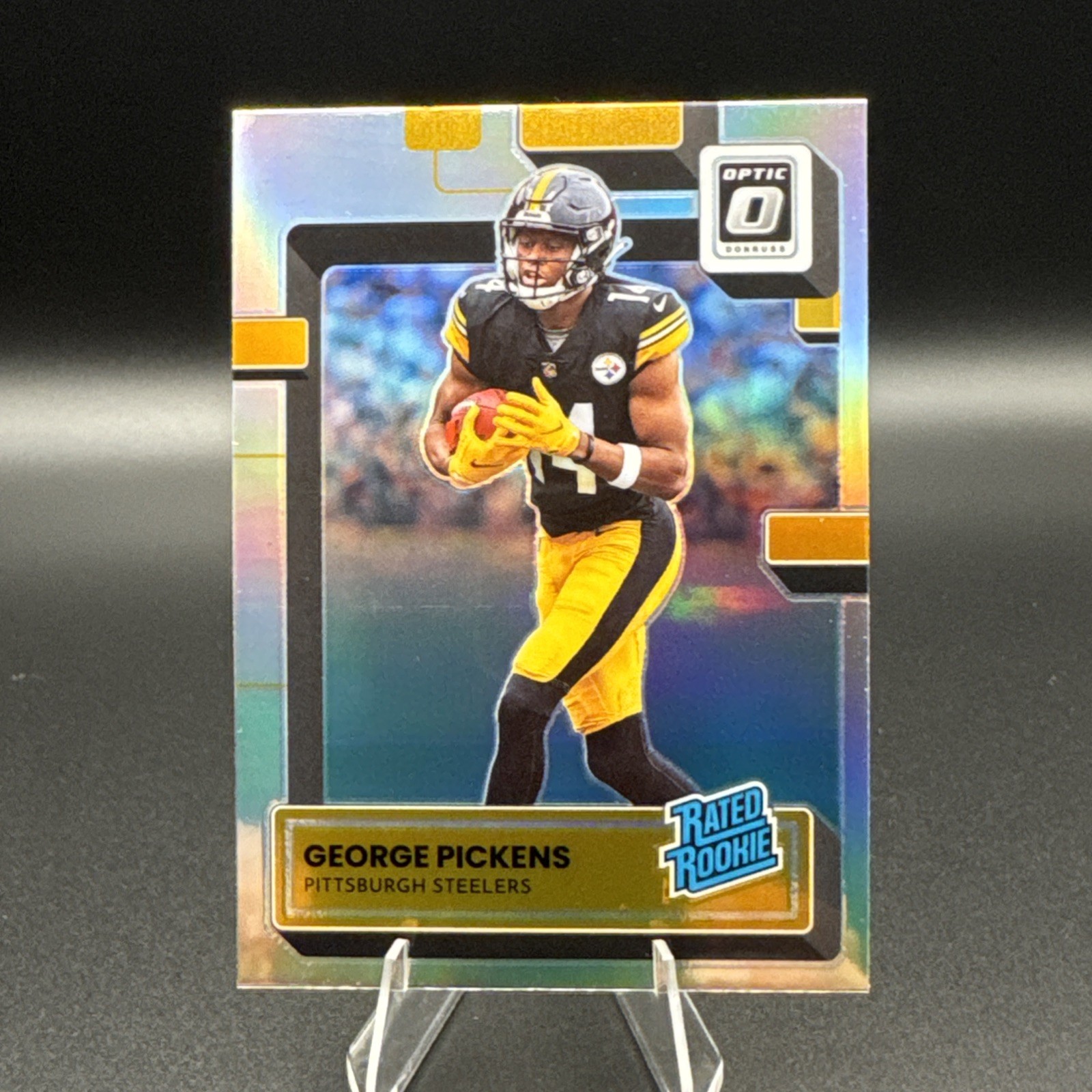 2022 Donruss Optic Holo Rated Rookie Preview George Pickens RC #P-323 Steelers