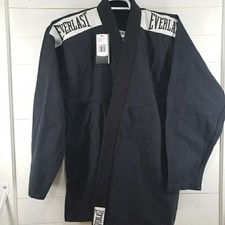 Everlast Martial Arts Gi Kimono Sz A2 Black J...