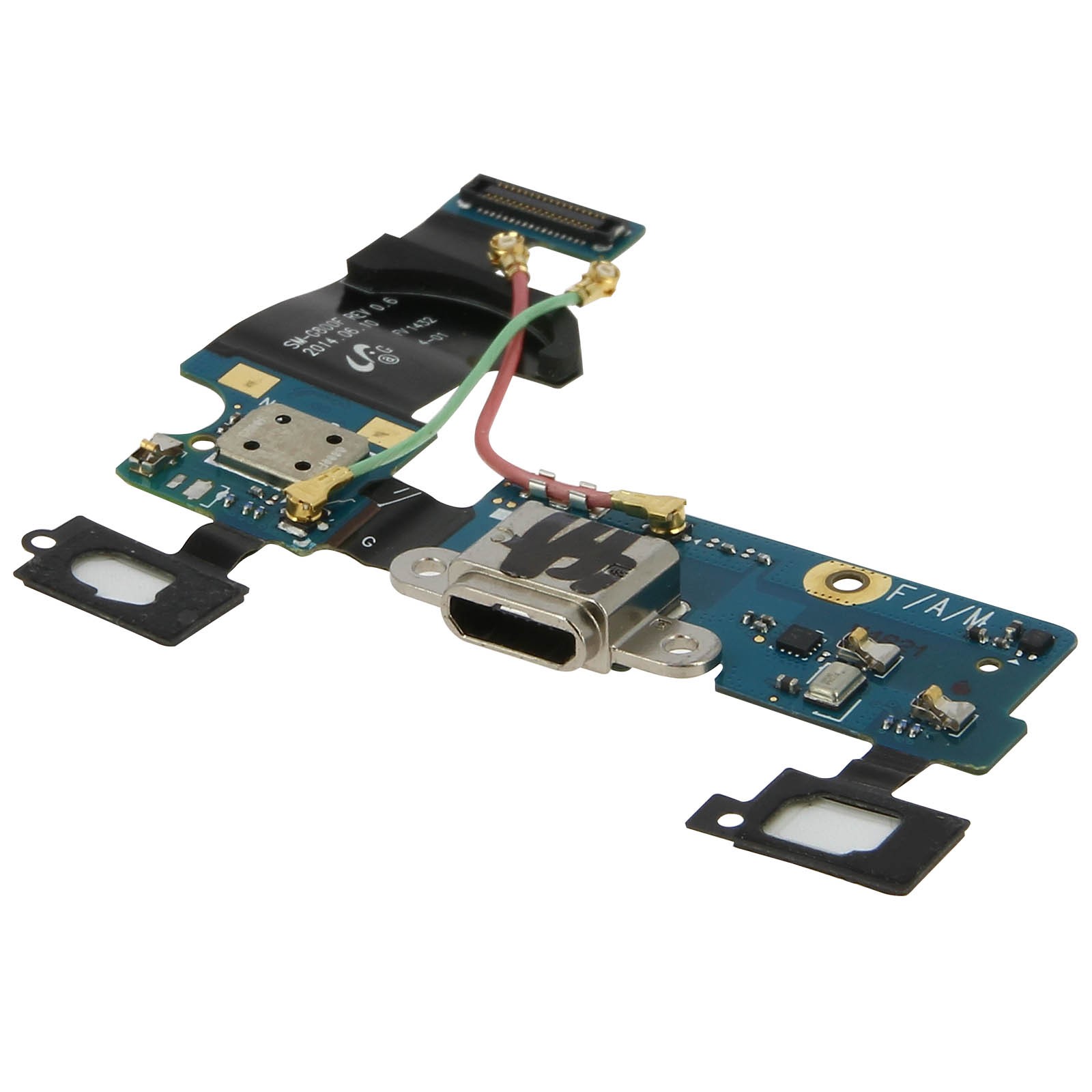 Prise micro USB Samsung S5 Mini nappe connecteur de charge argenté