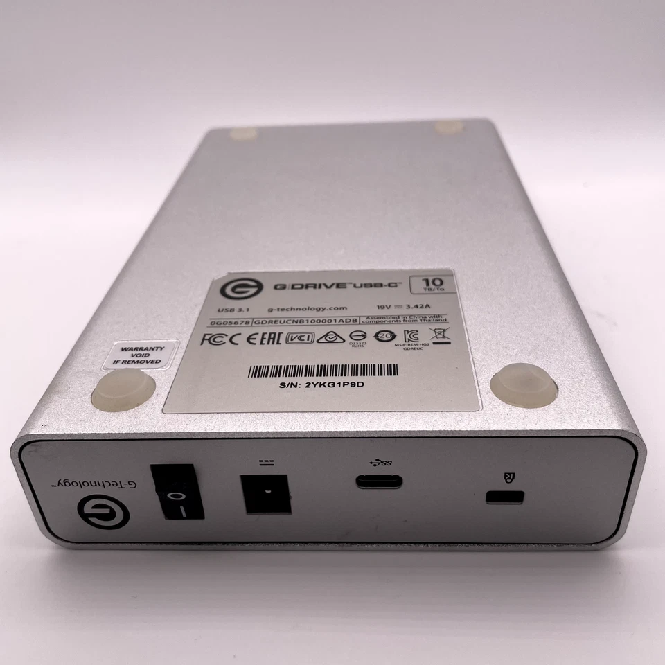 G-Technology 10TB G-DRIVE 0G05678 USB 3.1 Gen 1 Type-C Hard Drive – Not Working - Image 2 of 4