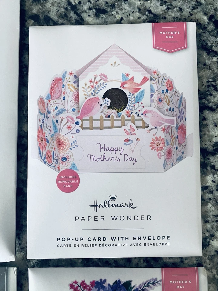 Lot Of 4 Mother’s Day ~ Hallmark Paper Wonder ~ Design Pop-Up Card NEW ~ Love - Image 3 of 4