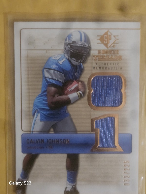 2007 SP Rookie Threads Calvin Johnson-Rookie Threads #RT-C12