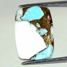 07.50Cts Cotton Candy Pink Copper Turquoise Cushion Cabochon Loose Gemstone