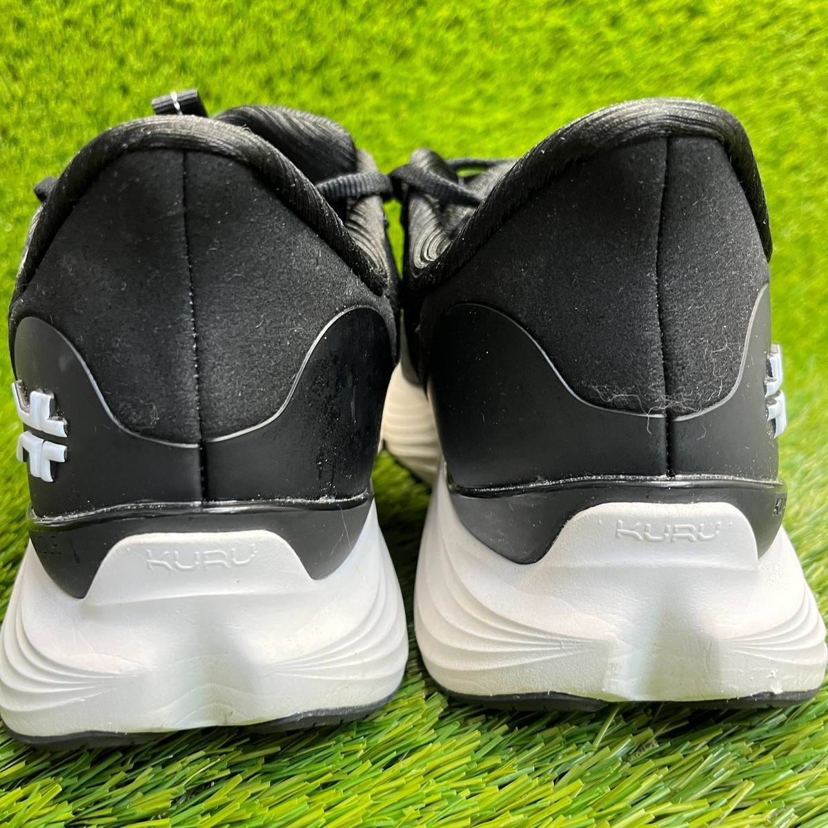 Kuru Atom 2 Sneakers Mens 8 Black White Knit Supportive Orthopedic Walking Shoes Cut in half: KURU Atom 2 Review (2025) | RunRepeat main image 4