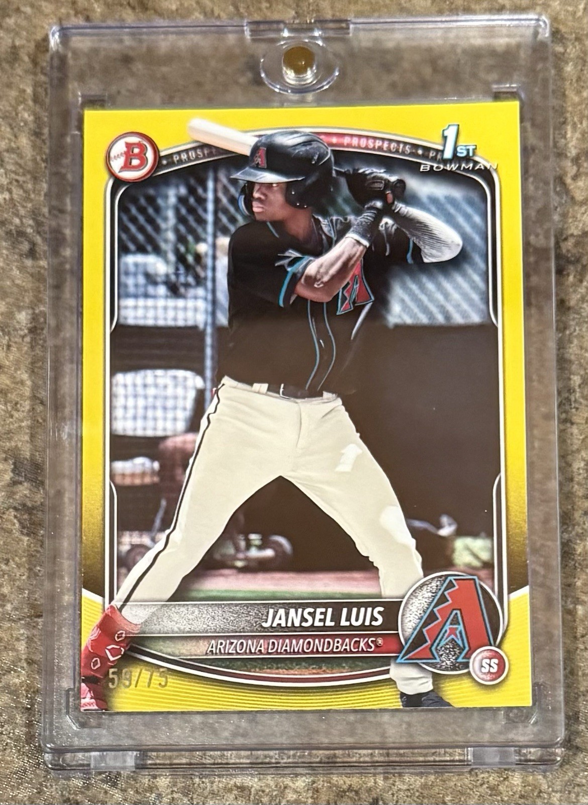 2025 Bowman Chrome Jansel Luis #BCP-84 Yellow Refractor /75