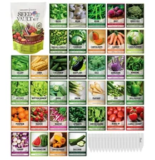 Gardeners Basics Survival Vegetable Seeds, over 16,000 Seeds Non-GMO & Heirloom