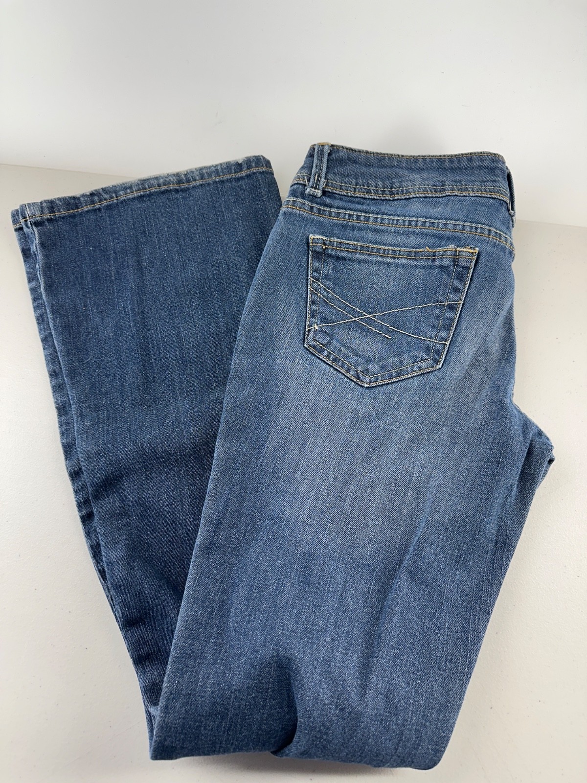 Aeropostale Jeans Women's Hailey Skinny Flare Size 5/6 Medium Wash (A105)