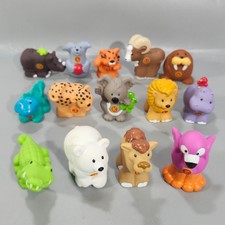 Fisher Price Little People A-Z Learning Zoo 14 Alphabet Animals Lot in Bag