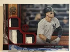 2022 Topps Tribute - Tribute Triple Relics Aaron Judge #TTR-AJ Red 9/10