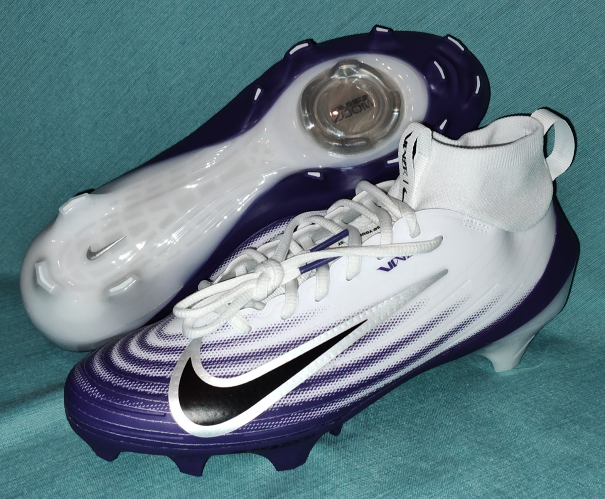 Nike Zoom Air Vapor Pro 1 TB Football Cleats Purple White 