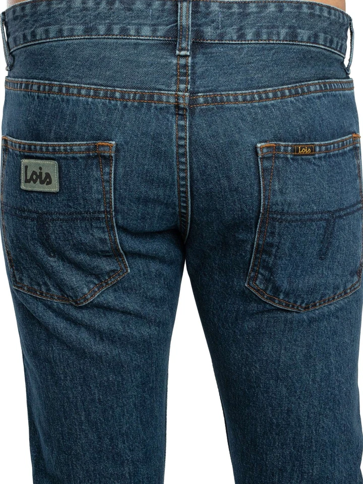 Lois Jeans Pour des hommes Jean fuselé Terrace, Bleu - Photo 4/4