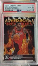 2023 Donruss Optic Cam Whitmore Red Hot Rookies Holo #1 PSA 10