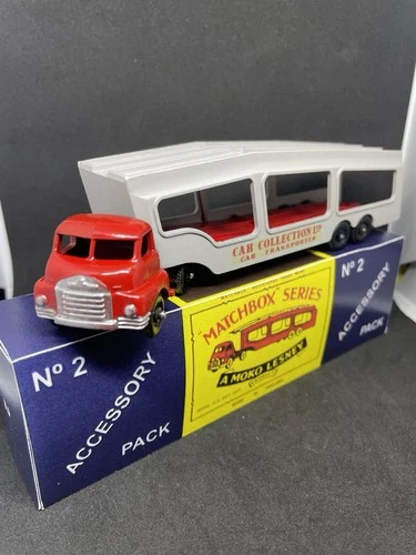 Lesney Matchbox A2 Bedford Accessory Pack Car Transporter Restored Repro Box