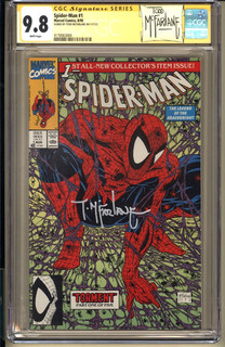 Spider Man #1 CGC SS 9.8 WP NM/MT Marvel Comics 1990 Todd McFarlane cover