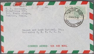 MayfairStamps Mexico 1959 Tampico to Rochester NY Air Mail Cover cca_41923
