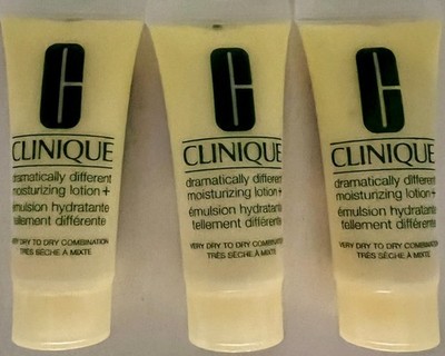 3 x Clinique Dramatically Different Moisturizing Lotion 1.5oz/45ml Total 3Travel