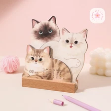 2026 Cat Desk Calendar – Cute Gift Cat Lovers, Office or Home Decor. FREE SHIP