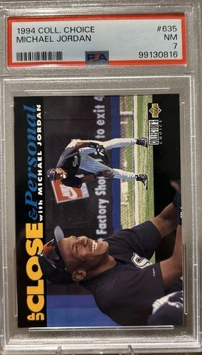 1994 Upper Deck Coll.  Choice - Up Close & Personal Michael Jordan #635 PSA 7
