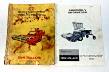 VTG New Holland 905 Speedrower Parts Catalog & 912 Speedrower Assembly Info