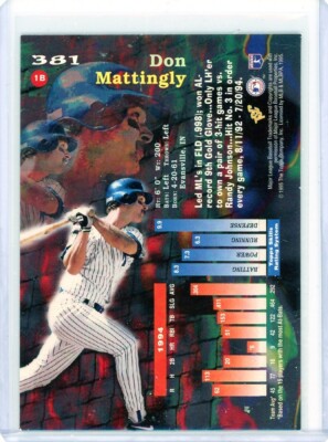 Don Mattingly 1995 Topps Stadium Club Members Only #381 NY Yankees 