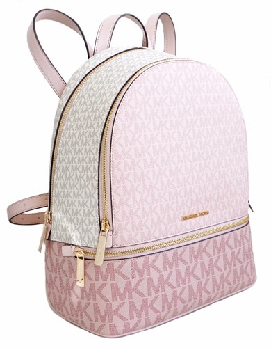 Michael Kors sac à dos sac Rhea Zip Medium PKT Backpack P.Blush Multi neuf - Photo 10 sur 14