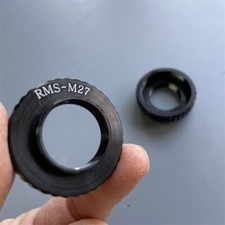 2PC Microscope Objective Lenses Adapter Ring RMS to M27 Objective Extension Ring