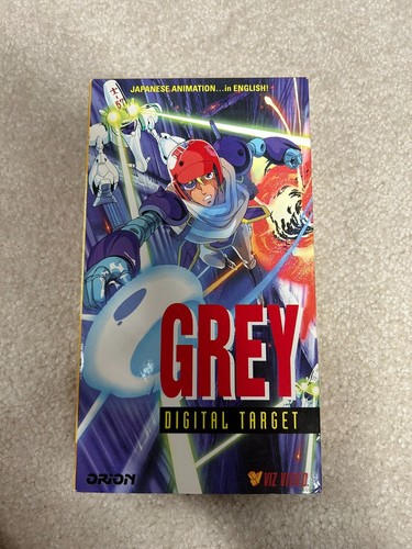 Grey Digital Target (VHS, 1997, Dubbed) Viz Video Orion Anime Gray Animation