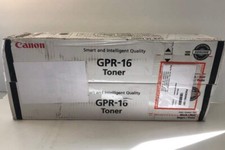 LOT OF 2 GENUINE CANON GPR-16 BLACK TONER - 9634A003 AA