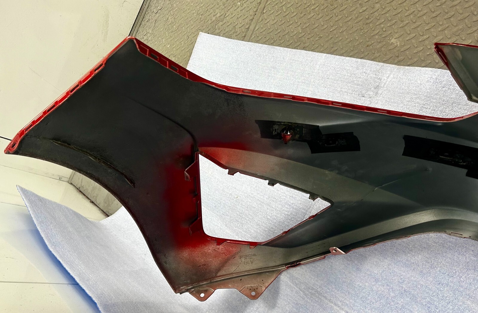 2017 ACURA NSX REAR BUMPER COVER OEM  RED COLOR