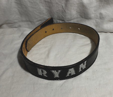 Boy's "Ryan" Cowhide Leather Belt Black Size 22