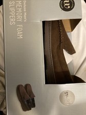 Slippers Mens Memory Foam Small Brown - CVS Wayland Fair