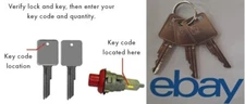 K079            3-Weather Guard Tool box keys cut to code K079
