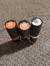 Revlon Super Lustrous Shine Lip Stick 001, 009, 019 11oz. 3 Pack