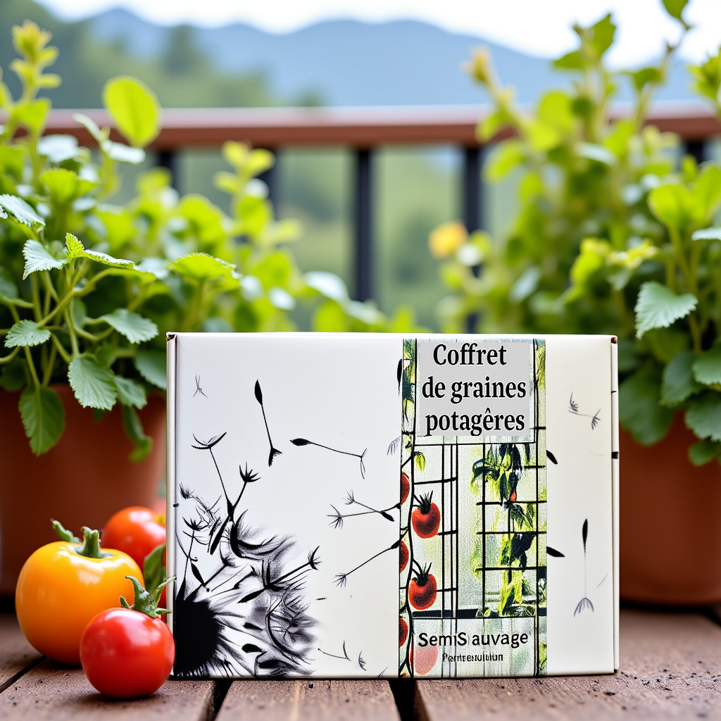 Graines potagères pour balcon et terrasse : coffret de 8 variétés