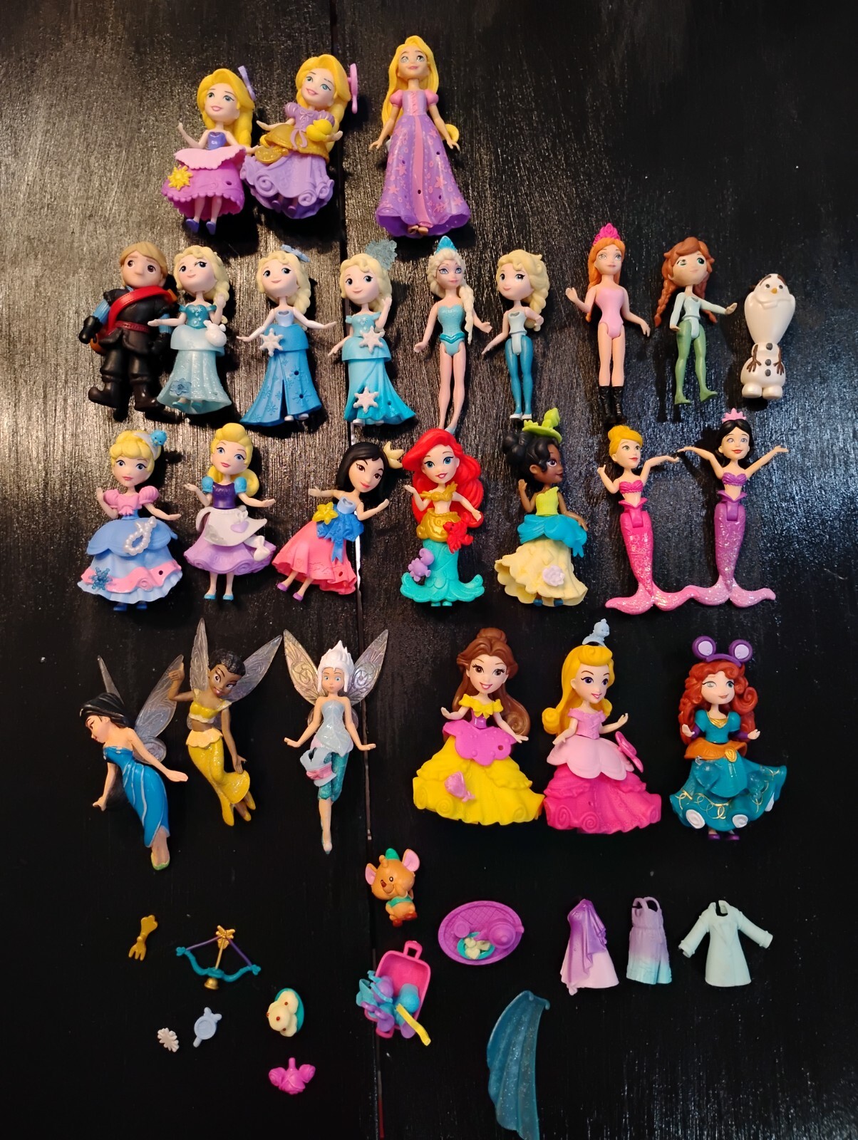 Lot of Disney Princess Little Kingdom Snap-In Mini Doll 3