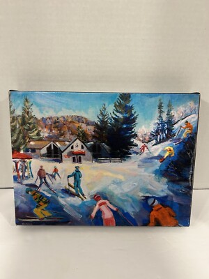 Wintertime Fun Canvas By Margaret Buchte